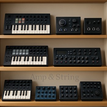 MIDI klavyelərin və kontrolerlərin düzülüdüyü şelf