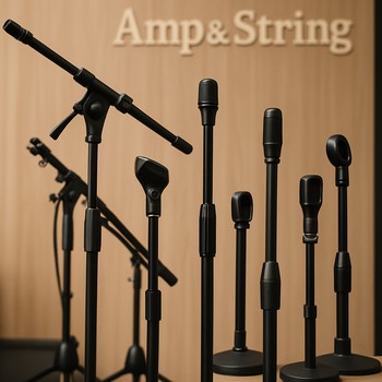 Mikrofon və səhnə işıqları üçün tənzimlənən stendlər